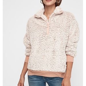 Express Sweaters - Sherpa Quarter zip sweatshirt Express Sweaters - Sherpa Quarter zip sweatshirt